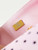 Chanel A01112 Flap Pink Fabric Printed with white raindrops