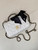 Chanel AS5875 Mini Flap Bag with Top Handle White & Black
