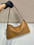 Prada 1BC228 Prada Aimèe Large leather shoulder bag Brown