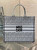Dior M1286 Large Book Tote Pale Blue and Black Miss Dior Allover M1118