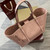 Gucci 847455 GG Emblem Large tote bag Pink