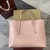 Gucci 847455 GG Emblem Large tote bag Pink