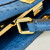 Fendi 8BN244 Peekaboo Iconic Mini Blue Ostrich Leather 66806 Bag