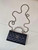 Chanel AP3238 Phone Holder with Chain Grained Shiny Calfskin Black