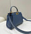 Fendi 8BN244 Peekaboo Mini Blue leather bag 2125