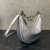 Valentino 6W2P0AK3SNP_I16 Vlogo Signature Mini Hobo Bag In Grainy Calfskin Silver