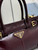 Prada 1BA486 Bonnie leather mini handbag Wine red
