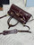 Prada 1BA486 Bonnie leather mini handbag Wine red