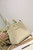 Dior Medium Signature Bucket Bag Grained Calfskin M2841 Light Yellow
