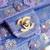 Chanel A01112 Violet Sequins Flap Classic 11.12 Handbag Purple
