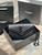 YSL 377828 Classic Cassandre chain wallet in grain de Poudre leather black Hareware