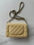 Chanel AP4241 Classic Wallet On Chain Grained Shiny Calfskin Apricot