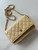 Chanel AP4241 Classic Wallet On Chain Grained Shiny Calfskin Apricot