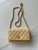 Chanel AP4241 Classic Wallet On Chain Grained Shiny Calfskin Apricot