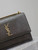 YSL 442906 SUNSET MEDIUM IN Green lizard-effect leather