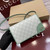 Gucci GG Emblem wallet with leather strap 820688 Biege & Green