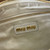 MiuMiu 5BC146 Nappa Leather Pocket Bag White