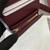 Gucci Bi-color GG Marmont small wallet 841360 Blue and bright Wine Red leather