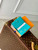 Louis Vuitton M14089 LV x TM Lisa Wallet Blue