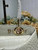 Dior M0737 Cigale top handle bag Crocodile pattern Beige