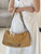 Fendi 8BR828AS7AF1QD0 Baguette Chain Large Black leather bag 8669 Apricot