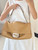 Fendi 8BR828AS7AF1QD0 Baguette Chain Large Black leather bag 8669 Apricot