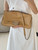 Fendi 8BR828AS7AF1QD0 Baguette Chain Large Black leather bag 8669 Apricot
