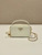 Prada 1NR025 Patent leather mini-pouch White