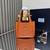 Prada 1BA349 Mini leather handbag Orange Gold