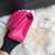 Chanel CF A01113 Classic Flap Bag in Lambskin Dark Pink