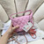 Chanel AP4484 Clutch with chain Grained Shiny Calfskin Pink