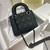 Dior M0505 Mini Lady Dior Bag Black Calfskin with Black buckle
