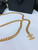 Chanel brass metal Classic chain logo waist chain AA0959