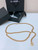 Chanel brass metal Classic chain logo waist chain AA0959