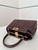Fendi 8BN244 Peekaboo Mini Bag Dark Brown Python Leather Bag 66803
