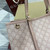Gucci 815213 GG Emblem Large Tote Bag Light pink