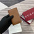 Gucci 818953 GG Emblem bi-fold embossed card case Brown