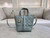 Dior M2835 Small Dior Toujours Vertical Tote Bag Blue Macrocannage Calfskin