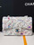 Chanel A69900 25C Mini Flap Fabric Printed  AS1116 White