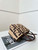 Fendi 8BS096 Roll Mini Brown FF raffia crochet mini bag 8655