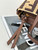 Fendi 8BS096 Roll Mini Brown FF raffia crochet mini bag 8655