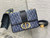 Dior M9334 30 Large Montaigne Bag with Chain Blue Denim Dior Oblique Jacquard M2028