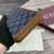 Gucci GG Emblem zip around wallet 819122 Navy Blue