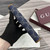 Gucci GG Emblem zip around wallet 819122 Navy Blue