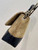 Chanel Large Flap Bag With Top Handle Suede Calfskin Shiny Lambskin AS5637 Brown