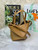 Loewe Mini Puzzle Fold tote in shiny calfskin A657V25X01 Brown