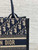 Dior M1325 Small Dior Book Tote Blue Dior Oblique Embroidery and Calfskin M2011