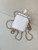 Chanel AP4933 25K Long Vanity with Chain Grained Shiny Calfskin Silver White