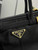 Prada 1BA486 Bonnie leather mini handbag Black
