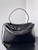 Balenciaga 7897442 Rodeo Handbag Large in Black Crocodile pattern